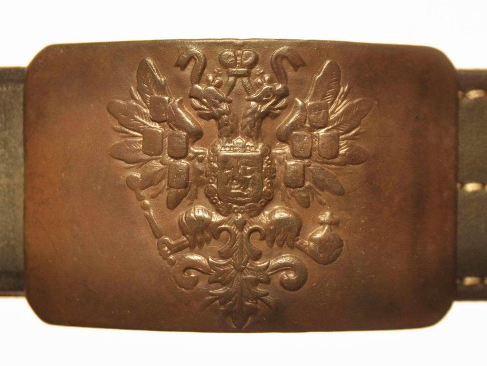 Ремень и пряжка пехотная с имперским орлом. Царская Россия