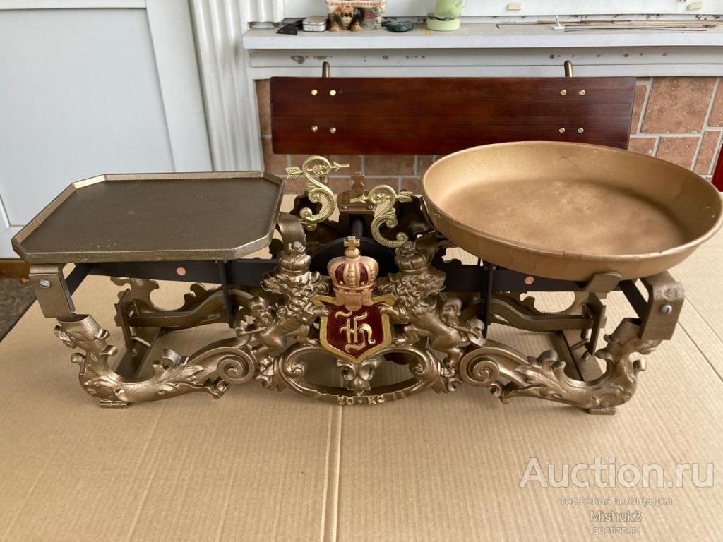 ВЕСЫ большие, 20 кг. Литой чугун. Россия. Начало 20 века.