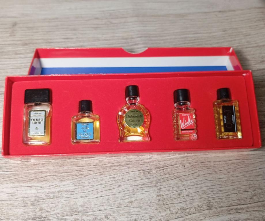 Винтажный парфюмерный набор,Франция 80-х г. 5 шт.