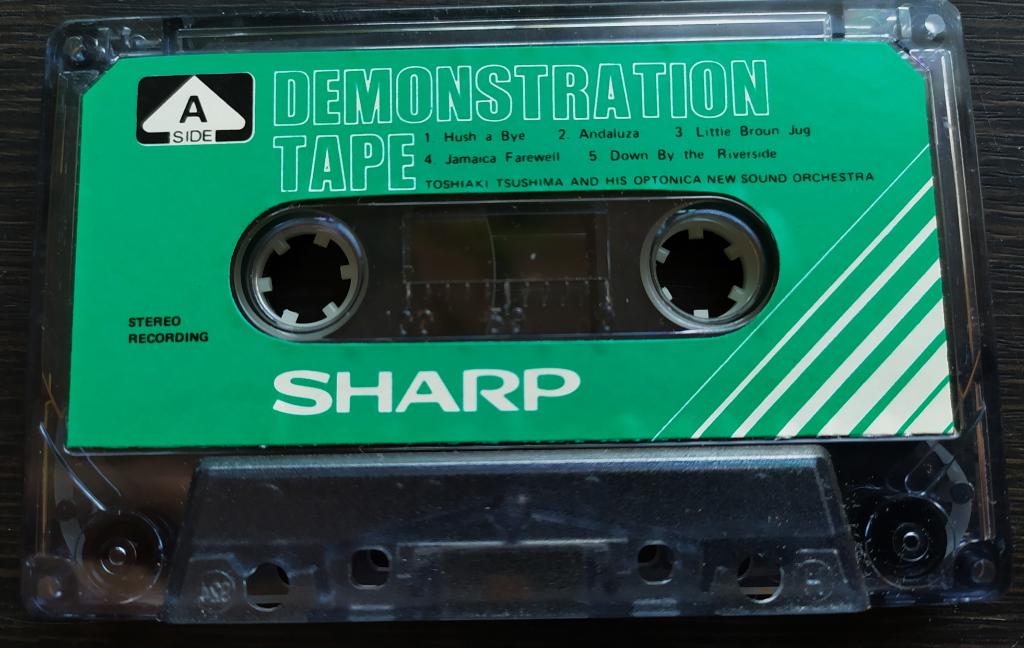 Демонстрационная Аудио Кассета DEMO SHARP Japan TOSHIAKI TSUSHIMA ОРИГИНАЛ фонограмма (лот 195)