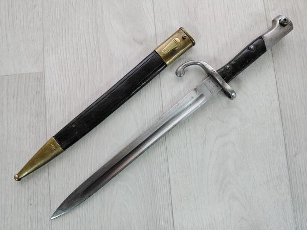 Штык образца 1908 года к винтовке системы Маузера. (9627)