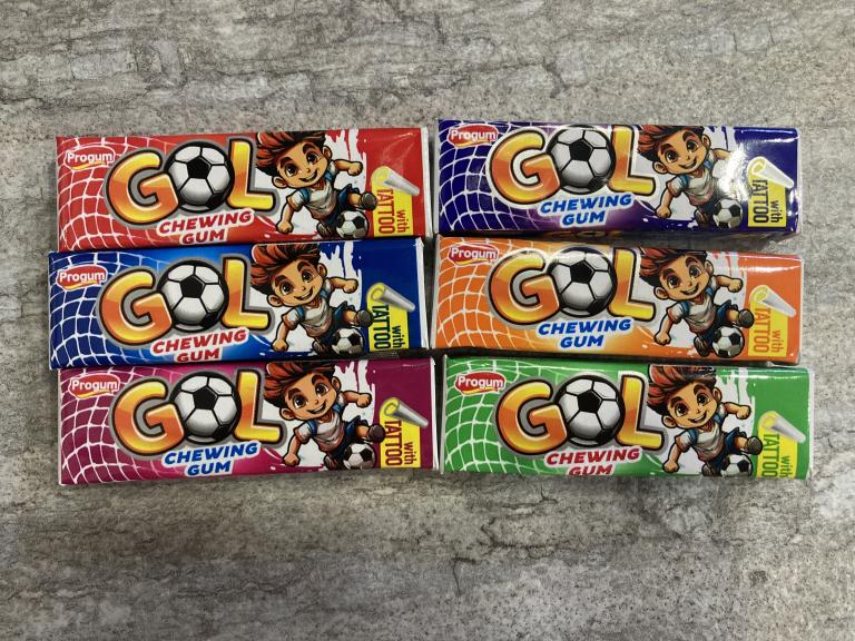 Жвачка Жевательная резинка  набор Football Gol Progum Uzbekistan