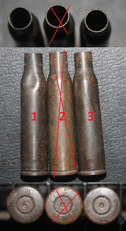 Гильза 6,5x51SR, Англия. Клеймо К 16. Отстрел.