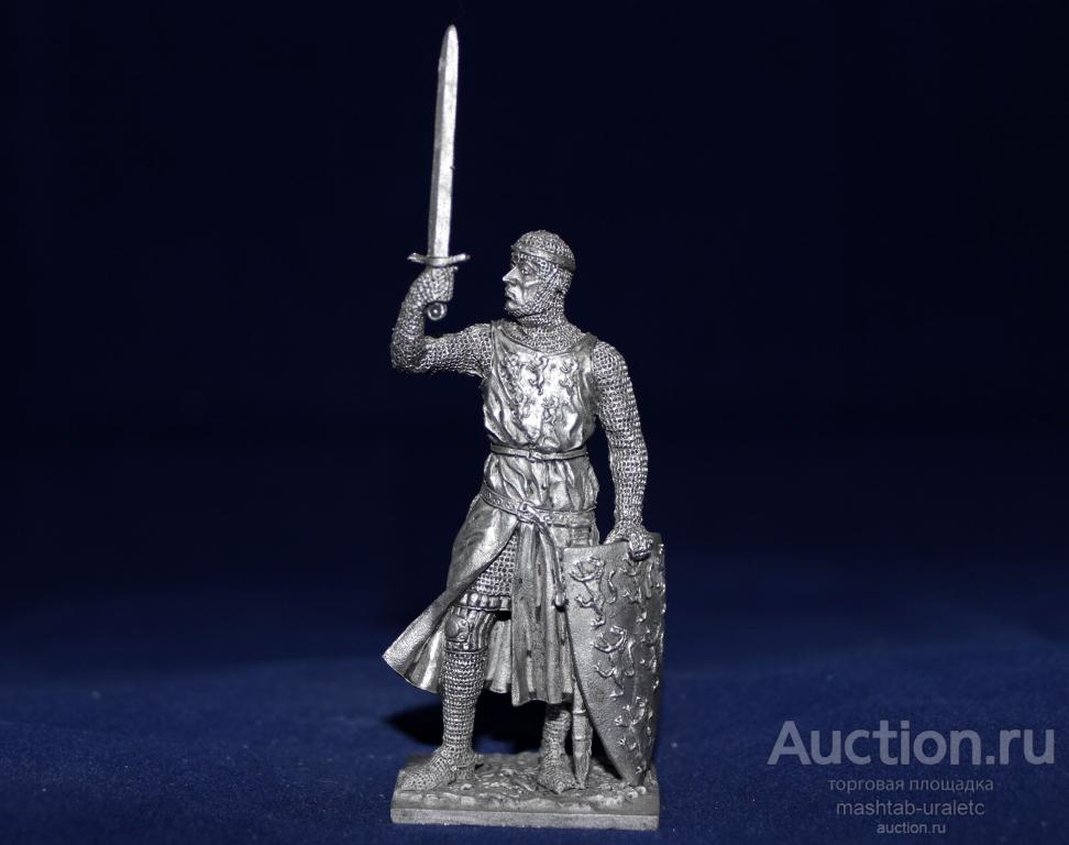 137. Оловянный солдатик Вильям Лонгспи, граф Солсбери. Англия, нач. 13 в., 54мм