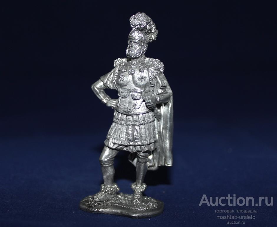 080. Оловянный солдатик Легат, II легион Августа. Рим, 1 век н.э., 54мм