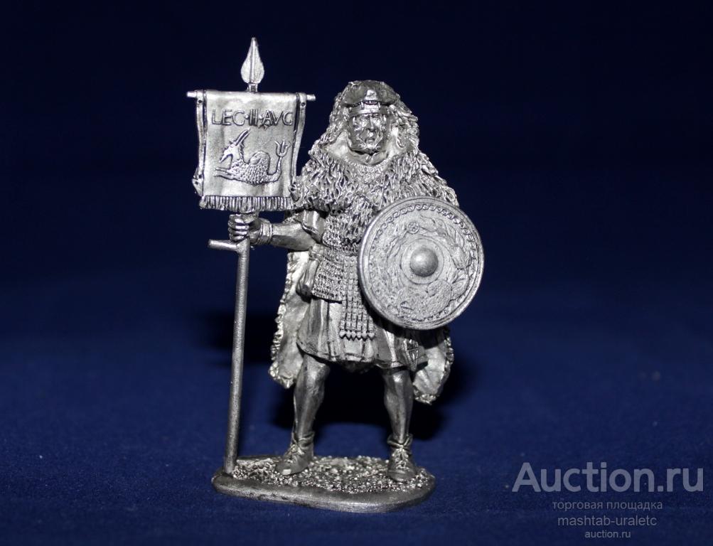 100. Оловянный солдатик Римский вексилларий, 1 век н.э., 54мм