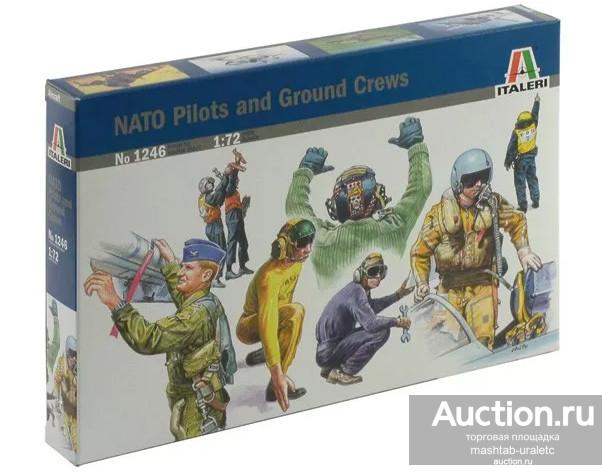 1246 Сборная модель NATO Pilots and Ground Crew 1:72
