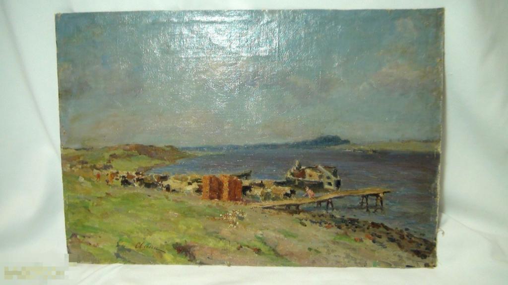 Ильин И.М.   ,холст,масло ,двухсторонняя картина