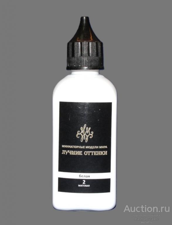 akr002-50 Краска акрил Белая, матовая, 50мл