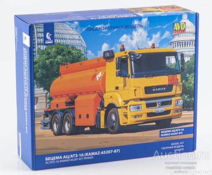 1656 Сборная модель Бецема АЦ/АТЗ-16 (KAMAZ-65207-87), 1/43