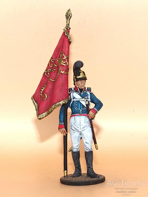 ОNAP63 Окрашенная фигура Унтер-офицер, знаменосец 4-го пехотного полка фон Франкемона. Вюртемберг