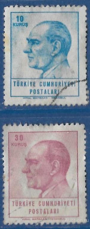 Турция. 1964, 1965. Кемаль Ататюрк (1964). Used.