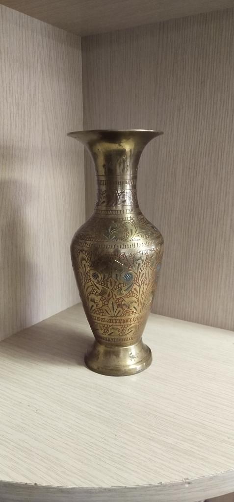 Ваза. Латунь. Индия периода СССР. 4.