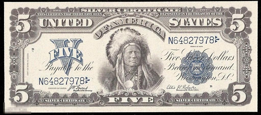 ✦ ▱ ✦  США 5 Долларов 1899 ! UNC ! КОПИЯ !