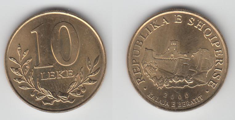 Албания 10 лек 2000 М