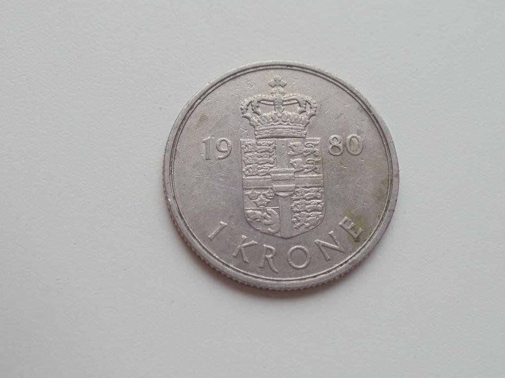 Дания 1 крона 1980г