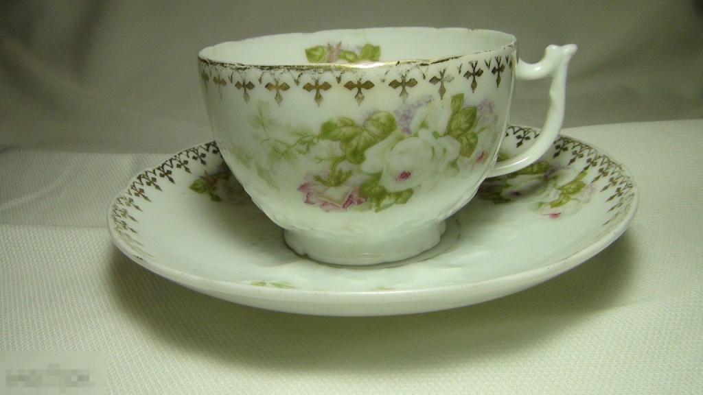 Чайная пара Гарднер ,дефекты  №3