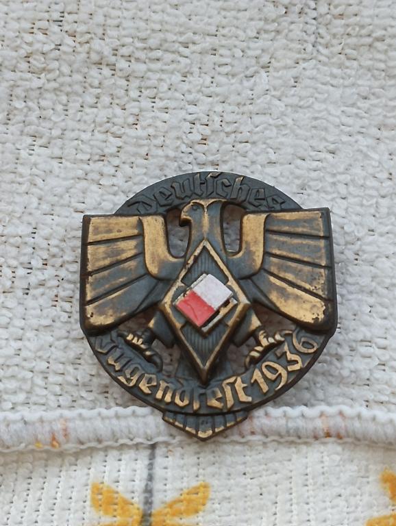 Значок  Гитлерюгенда. 3-й Рейх. Германия. ВМВ.