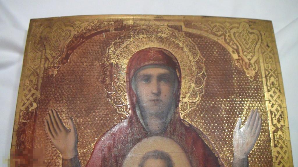 Икона Знамение Пресвятой Богородицы 40,5х35,5см