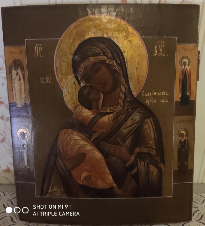 Богородица ,, Владимирская" 19 век.