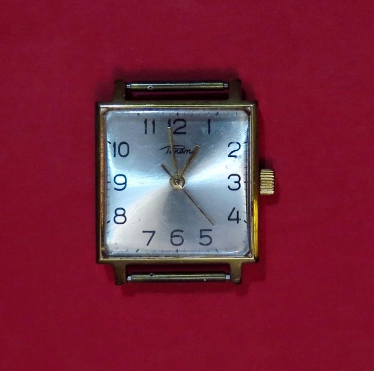⌚ РАКЕТА AU 12.5 ПОЗОЛОТА ⌚ часы СОВЕТСКИЕ из СССР квадратные //чъ00+
