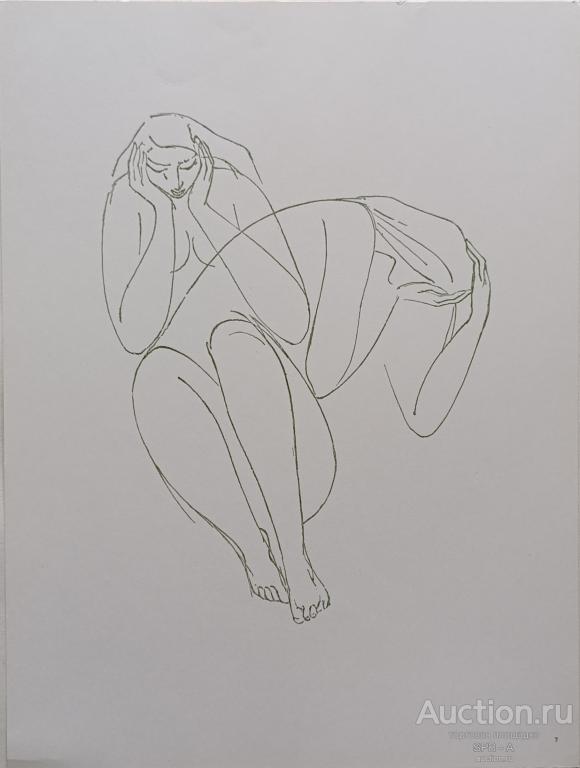 "Рождение женщины" цинкография Красаускас Стасис 1976 год