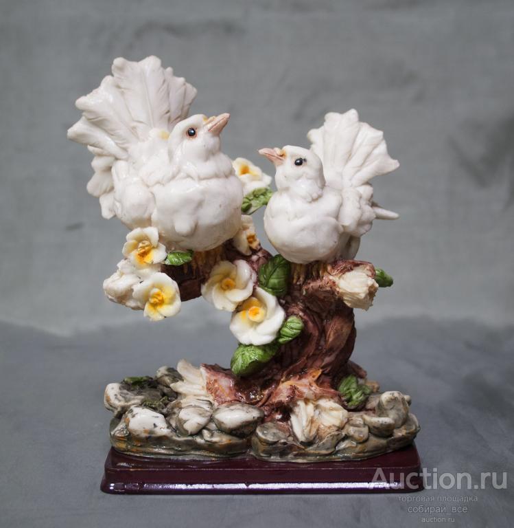 Статуэтка Птицы, композиционная масса, Китай, размер 15,5х15 см (2)