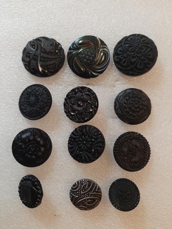 ПУГОВИЦЫ БЫТОВЫЕ СТАРИННЫЕ СТЕКЛО НАЧАЛО 20 В