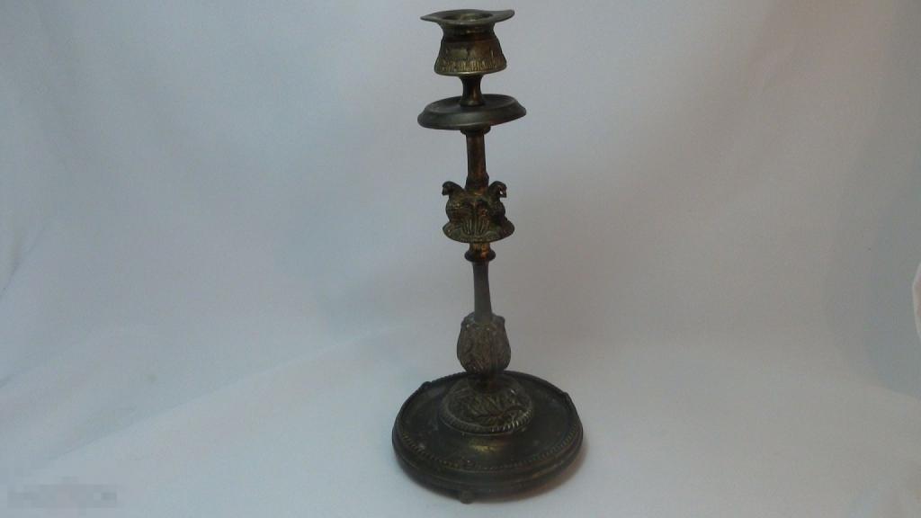 Подсвечник бронза 21,8см