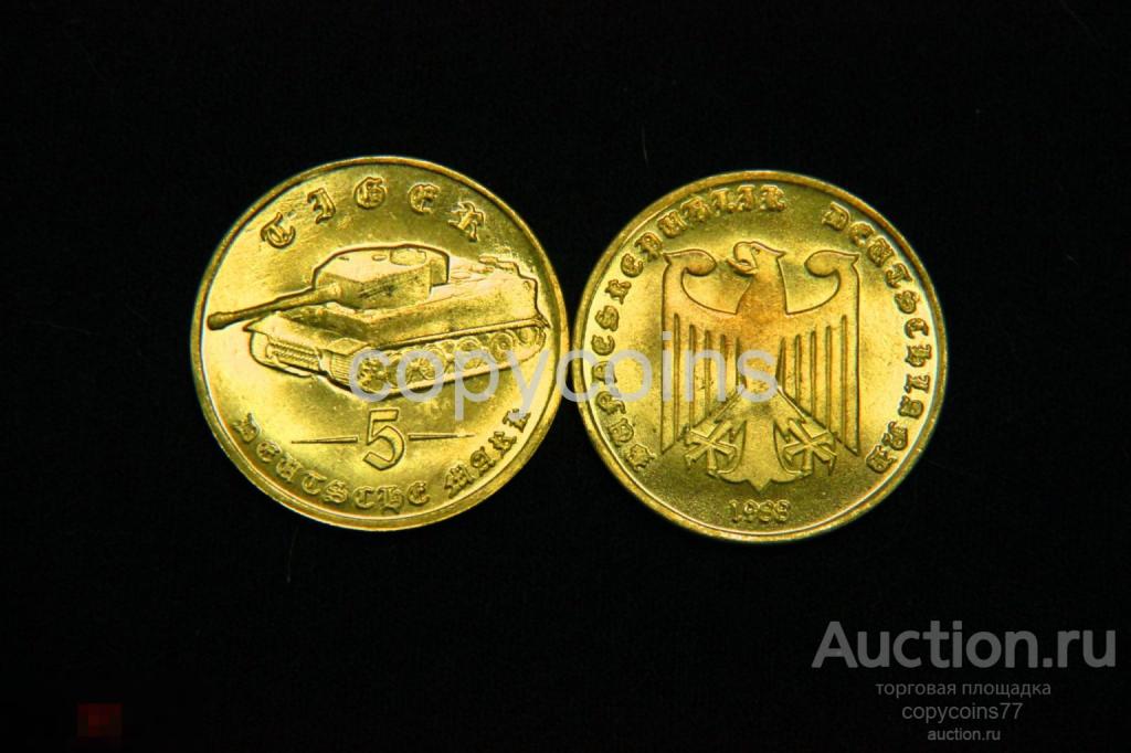 5 марок 1988 года тигр бронза