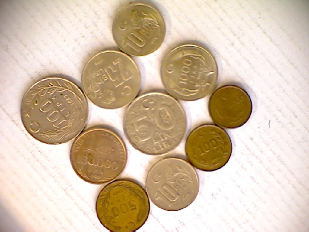 ТУРЕЦКАЯ РЕСПУБЛИКА 1981 - 2000 ГОД 10 МОНЕТ ЦЕНА ЗА ВСЕ