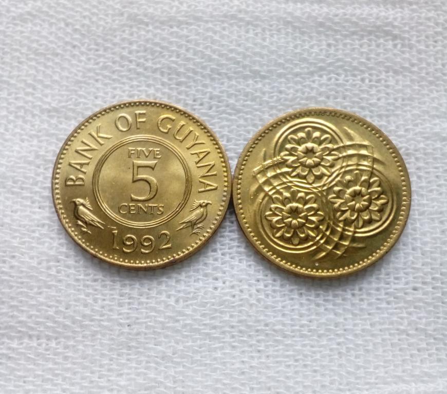 Гайана 5 центов 1992 год