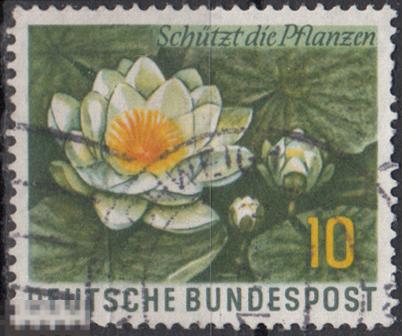 1957 Германия ФРГ Флора Цветы № 274 гаш 0.60 евро