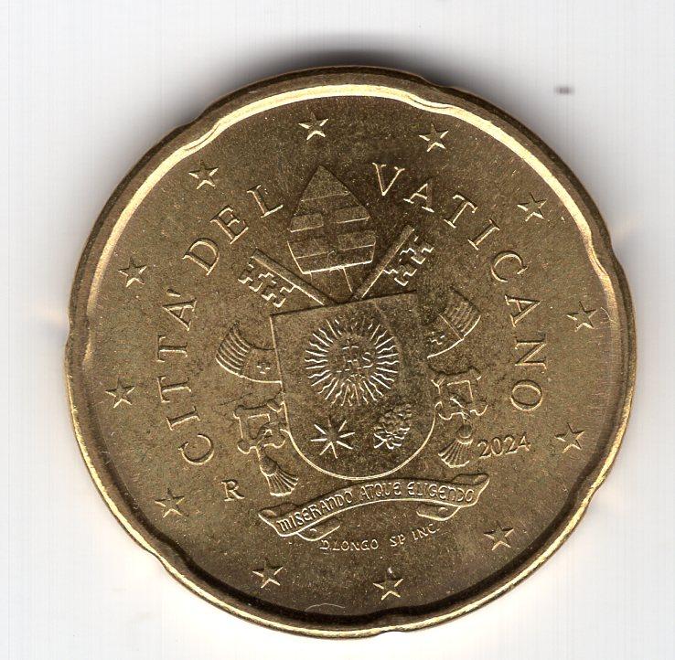 20 евроцентов - Ватикан - 2024 - UNC