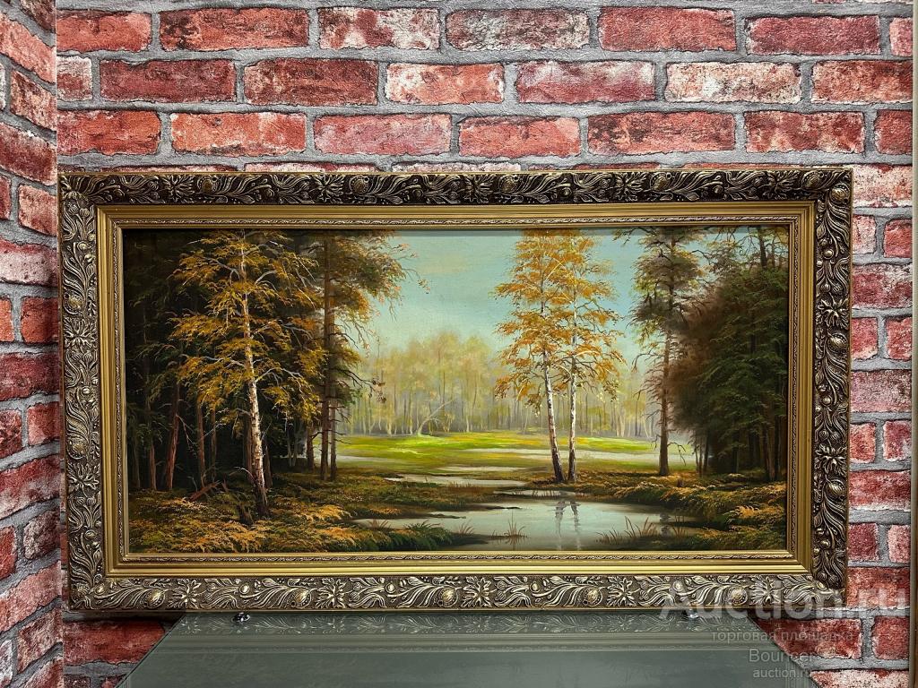 Картина "Живописный пейзаж". Холст, масло. Малхаз Имедашвили