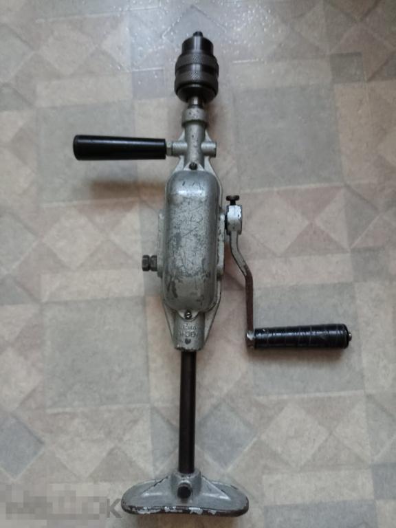 Дрель ручная, 2-х скоростная.  СССР.