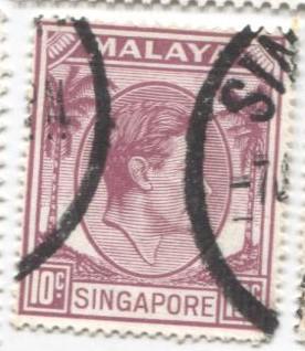 1948 Сингапур Король Георг 6 3м.гаш