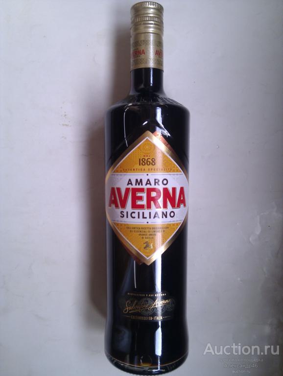 Ликёр десертный "Аверна Амаро" (Averna Amaro). 1 литр. 29%.