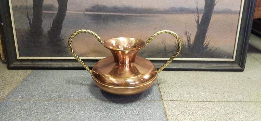 Ваза с ручками. Медь. Латунь. Франция. 2.