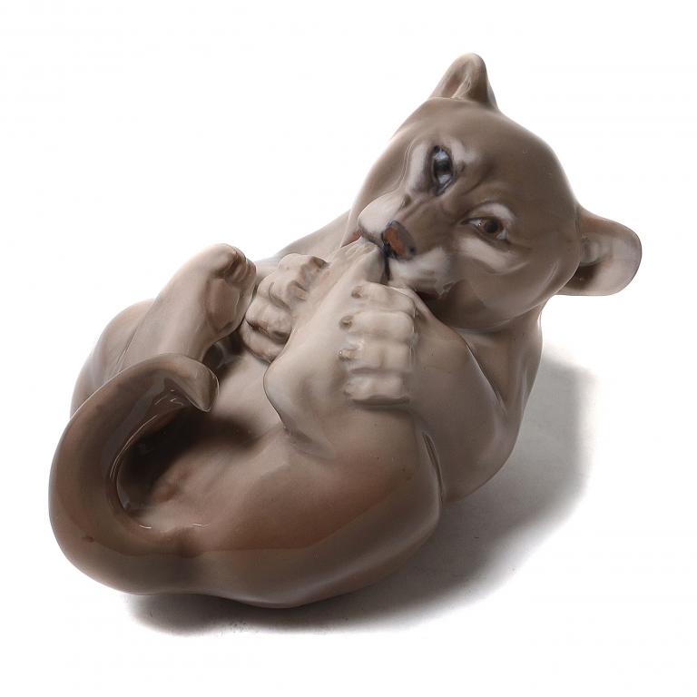 Фарфоровая фигура "Львенок". Royal Copenhagen