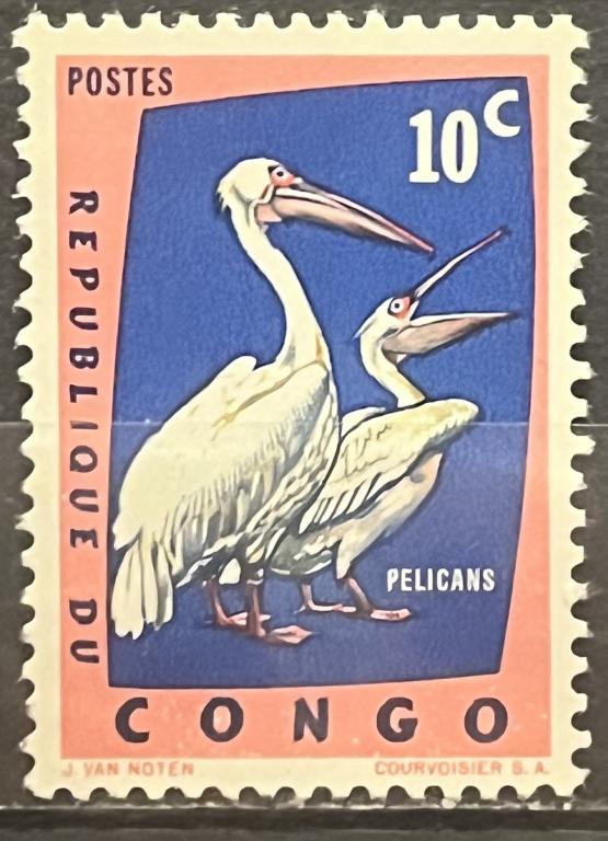 Почтовая марка Конго 🇮🇪