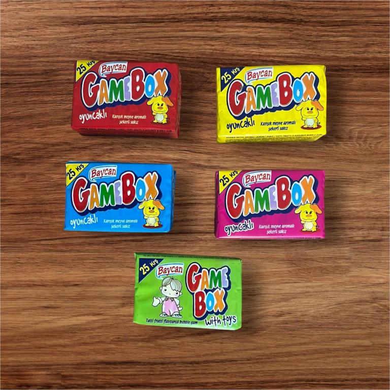 2007 Baycan Game Box with Toys - Turkish Bubble Gum - Set of 5