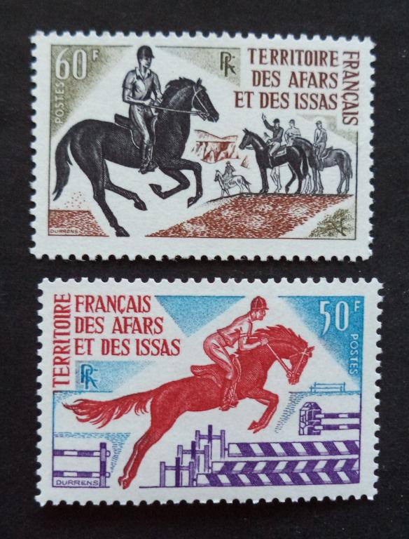 Фр. территория Афаров и Исса  1970 г.  Спорт . Лошадь   **   Л.49