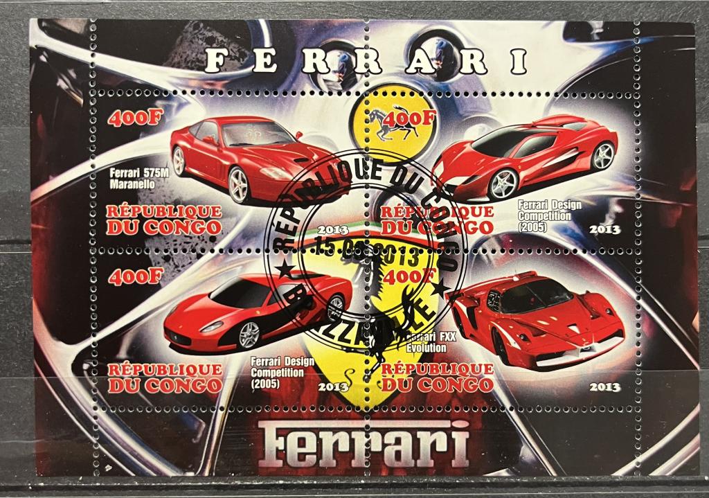 Почтовый блок Конго 🇮🇪