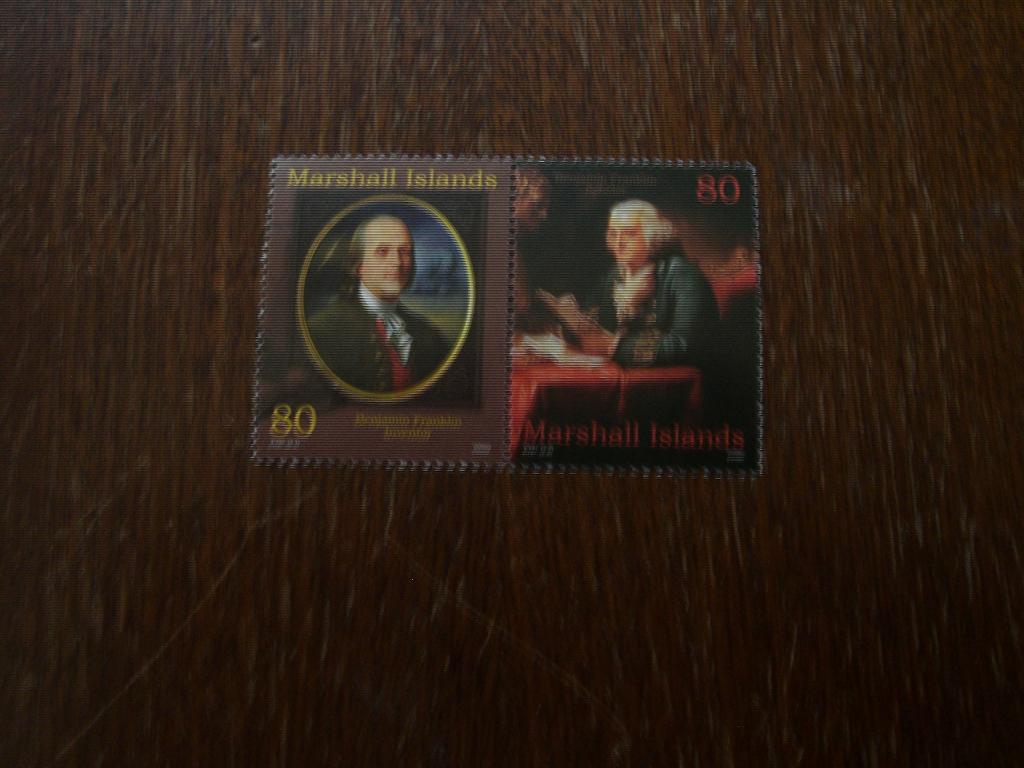 Маршалловы ост-ва 2002 Бенджамен Франклин - изобретатель