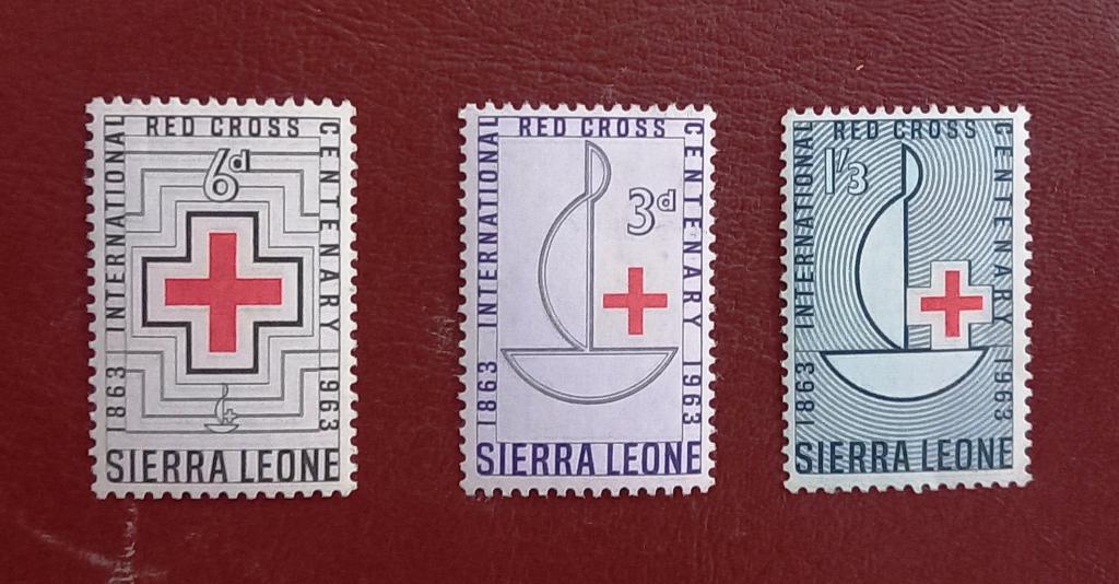 Сьерра Леоне 1963 год Медицина Красный Крест 100 лет MNH +