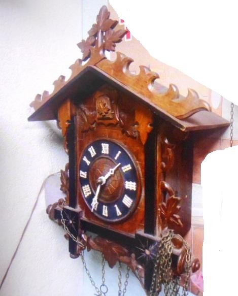 Часы Настенные с Кукушкой Охота Шварцвальд Schwarzwald Германия На Ходу Редкие Люкс