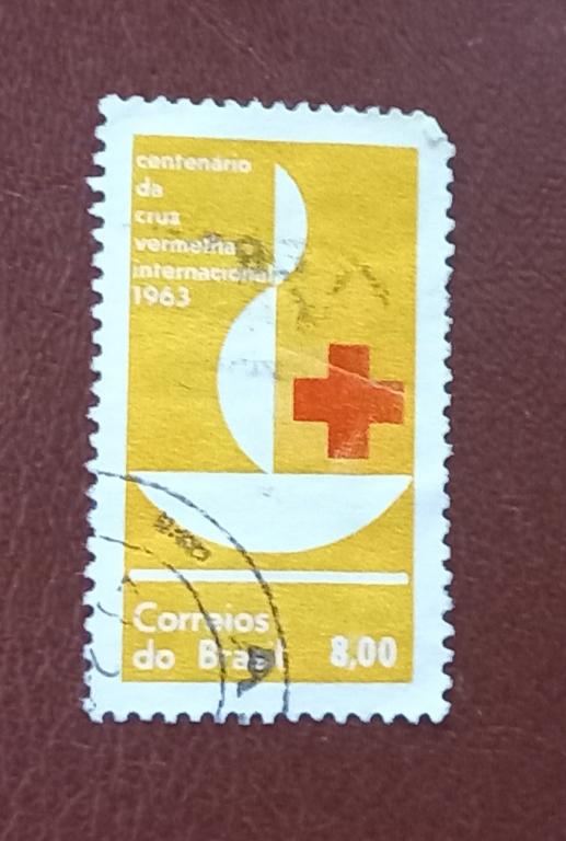 Бразилия 1963 год Медицина 100 лет Красного Креста гаш +