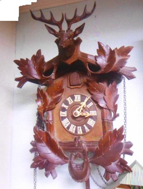 Часы Настенные с Кукушкой Охота Шварцвальд Schwarzwald Германия На Ходу Редкие Люкс