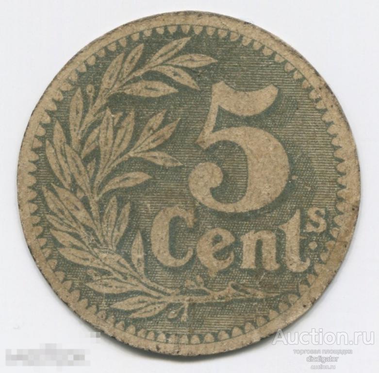 5 сантим 1915 Лилль Lille Франция